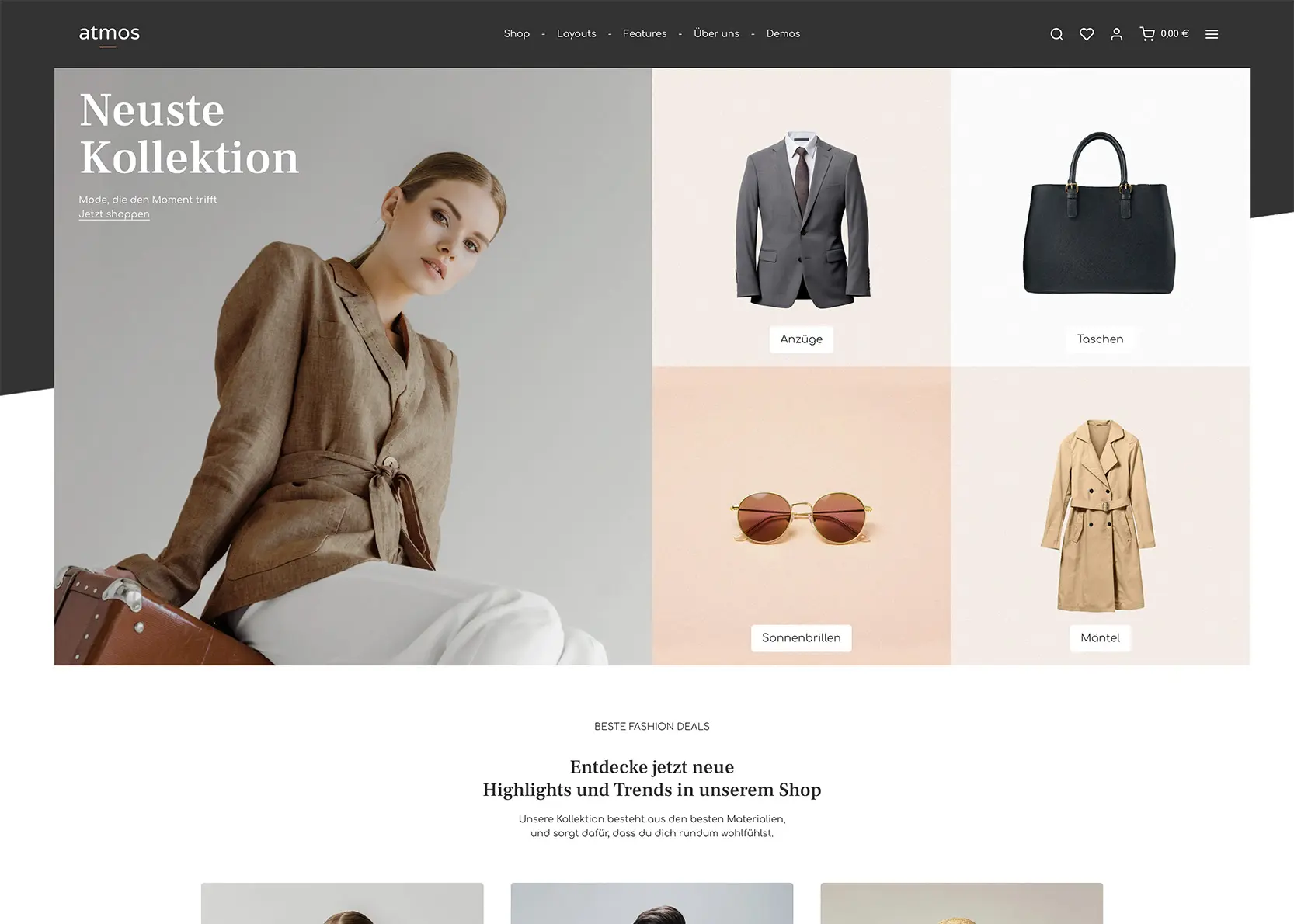 Renewed Shopware 6 Theme Atmos Demo 1