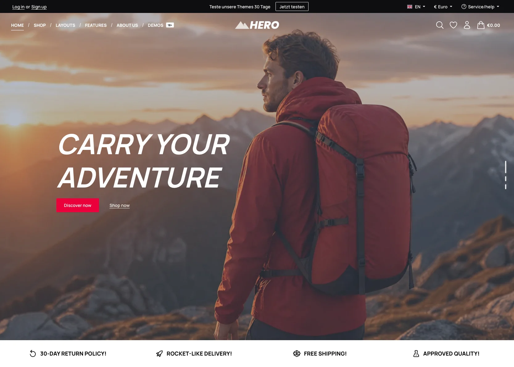 New Shopware 6 Theme Hero